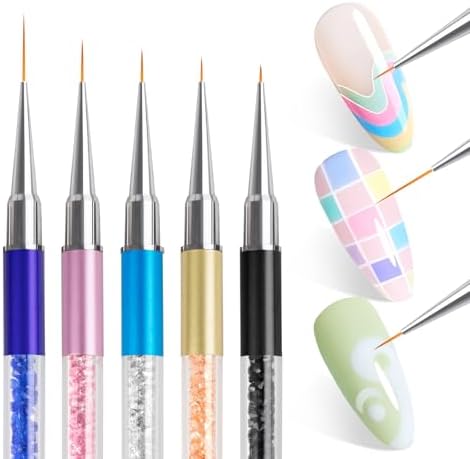 Nail Art Brushes, Nail Design Brushes by Fadoleng