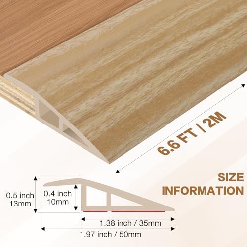 Floor Transition Strip Vinyl Door Threshold Ramp Self Adhesive Carpet Edging - Image 2