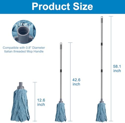 KeFanta Mops for Floor Cleaning, One Mop Handle - Image 4
