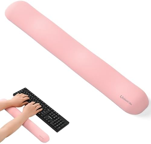 UnivoColors Design-Wave Keyboard Wrist Rest, Artificial Sheepskin+Memory by UnivoColors