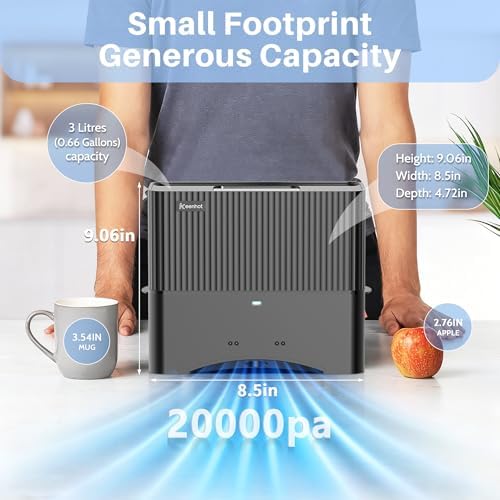 Touchless Vacuum Automatic Dustpan, 20Kpa Suction, Compact Baggless Design - Image 2