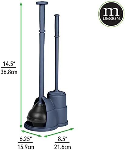 mDesign Plunger and Brush Set for Toilet Bowl - Image 7