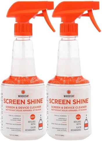 WHOOSH! Screen Shine Pro – TV Screen Cleaner & Cloth, 16.9 fl oz - Image 2