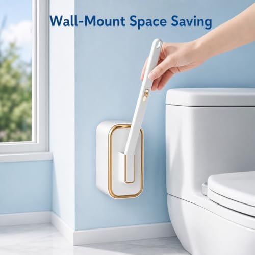 Disposable Toilet Brush and Holder Set - Image 2