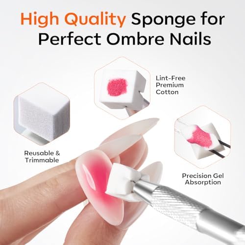 Modelones 150pcs Nail Sponges for Ombre - Image 2