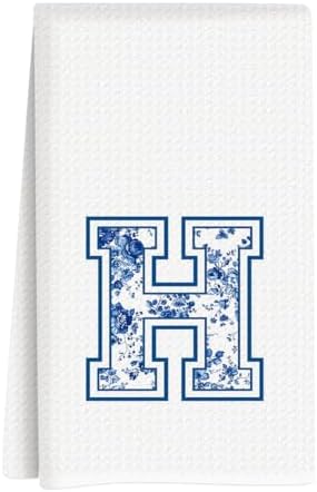 Chinoiserie Initial Kitchen Towels, Personalized Kitchen Towels, Personalized by Unknown