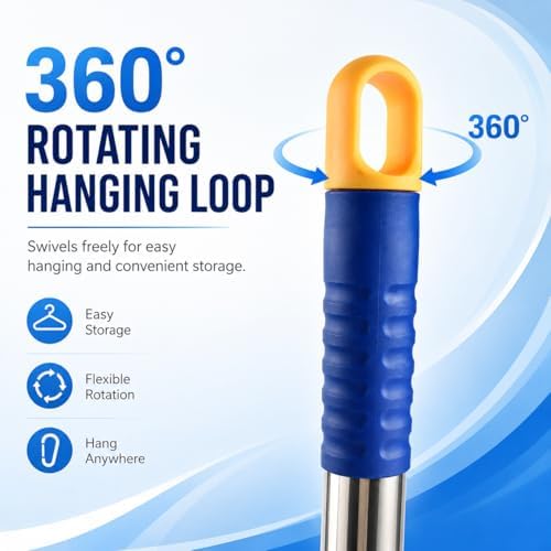 52 inch Long Extension Pole, Window Squeegee Poles, Window Cleaner Attachment - Image 5