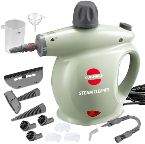 Handheld Steam Cleaner, Pressurized Multi-Surface Steam Shot by OUTSPURGE