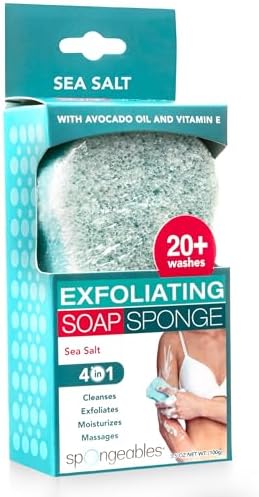 Spongeables Body Wash in a 20+ Wash Sponge, Sea Salt by Spongeables