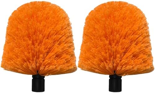 2 Pack Twist-On Cobweb Duster Head, Fits Standard 3/4 inch Threaded Poles by Tonmp