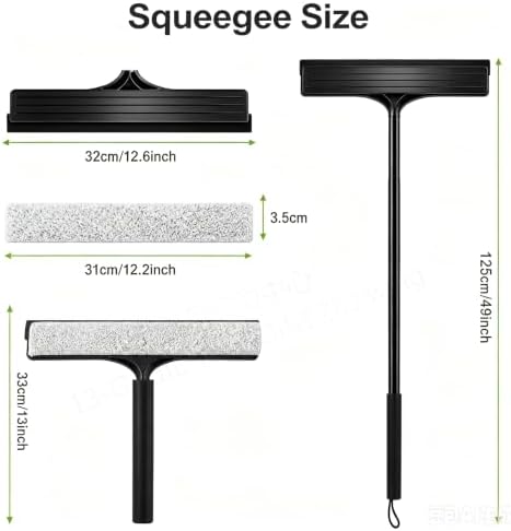 Telescopic 2‑in‑1 Window & Shower Squeegee - Image 2