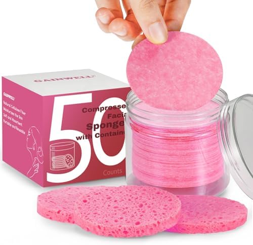 GAINWELL 50-Count Compressed Facial Sponges by GAINWELL