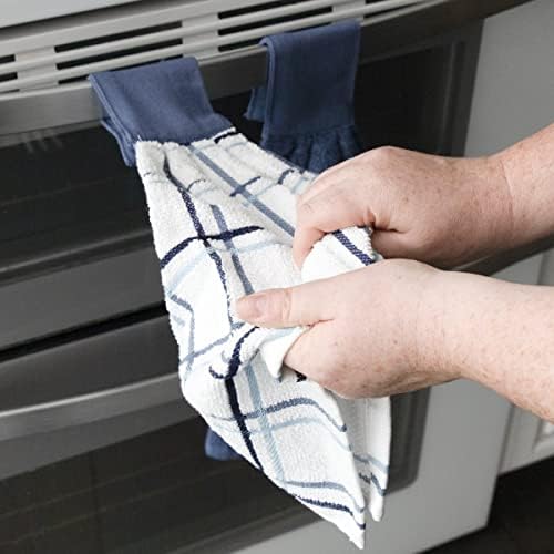 Ritz Premium 100% Cotton Solid and Multi Check Kitchen Tie Towel Absorbent - Image 4