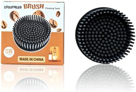 58mm Espresso Machine Group Replaceable Brush Head, Silicone Cleaning Brush by Etmdoeve