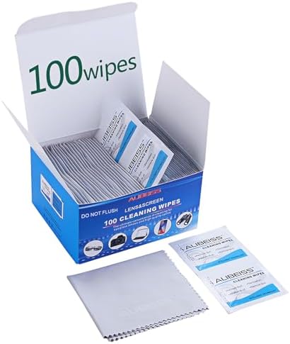 ALIBEISS Pre-Moistened Lens and Screen Wipes by ALIBEISS