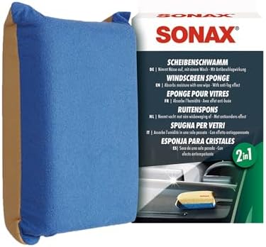 SONAX Windscreen Sponge 417100 | Dual Action Cleaning Tool by SONAX