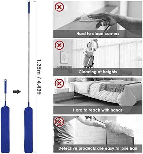 Gap Dust Cleaner Retractable Microfiber Gap Dust Brush Flexible Long Flat Gap - Image 7