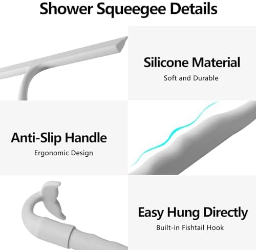 Shower Squeegee for Glass Doors, All One Piece Award Winning Squeegee - Image 3