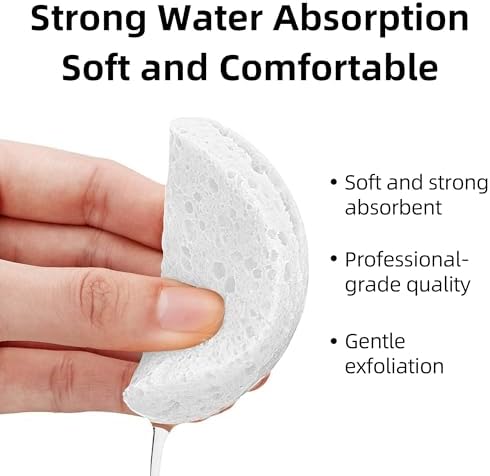 120-Count White Compressed Facial sponges - Image 5