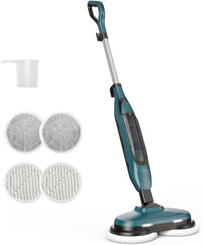 NEWBULIG Scrubbing Steam Mop, Spin Steam Mops by NEWBULIG