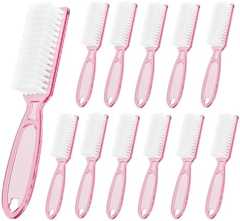 SQULIGT 12 Pcs Handle Grip Cleaning Brushes, Hand Fingernail Nail Scrub by SQULIGT