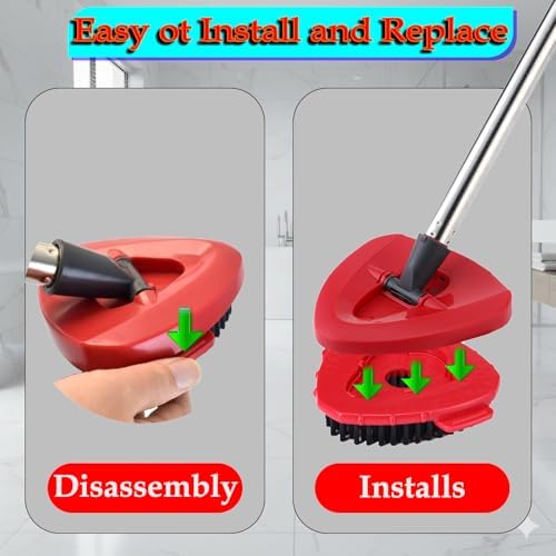 RinseClean Spin Mop Scrubber Replacement Scrub Brush Head Compatible - Image 6