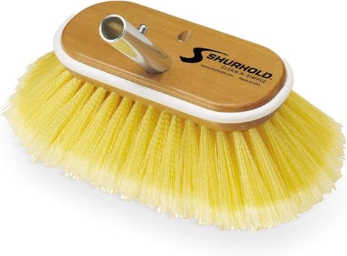 Shurhold Classic 6” Soft Bristle Deck Brush – Compact Boat Brush by ShurholdIndustries