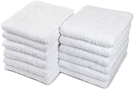 100% Cotton Chamois Cleaning Towels, 60 Pack by GrokoTextiles