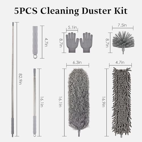 Microfiber Feather Duster 5-in-1 Kit - Image 3