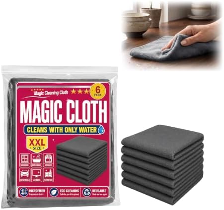 6 Pack Magic Cleaning Cloth, Microfiber Magic Cloths, by Unknown