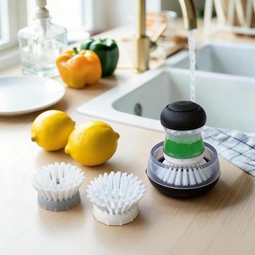 Dish Brush Replacement 4 Pack Compatible - Image 4