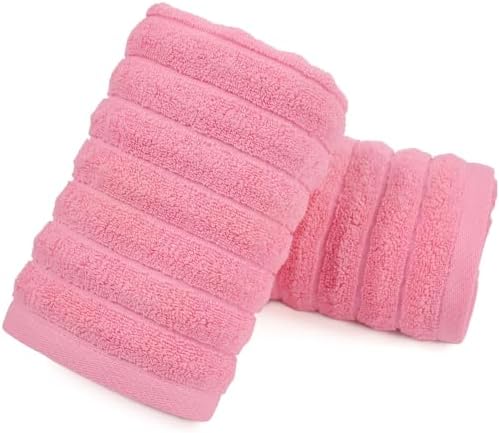 Jacquotha 2-Pack Hand Towels for Bathroom Ribbed by Jacquotha