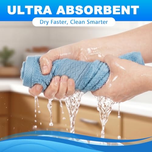 Washcloths Set, 13x13 Inch 8 Colors - Image 4