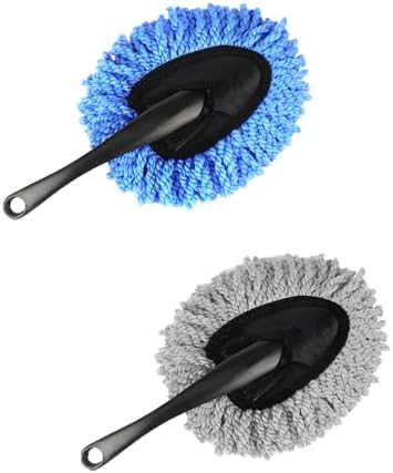 KVAEY 2 PCS Car Dash Duster Brush, Super Soft Microfiber Multi-Functional Car by KVAEY