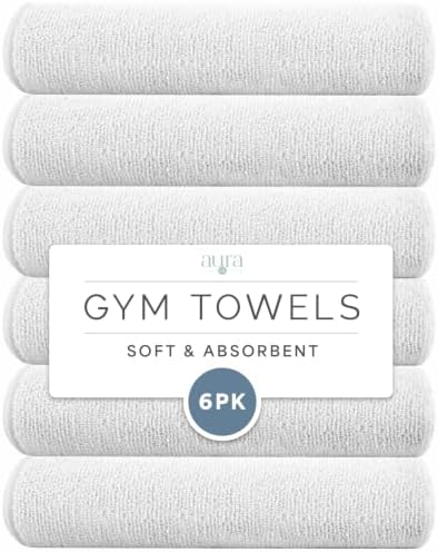 S&T INC. Microfiber Gym Towels, 6 Pack by STINC