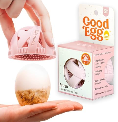 GoodEgg The Original Egg Brush, Silicone Egg Cleaning Brush by GoodEgg