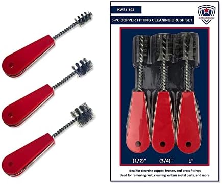Copper Pipe Cleaner, Pipe Fitting Brushes, Clean Inside of Fittings by Kwalitistar