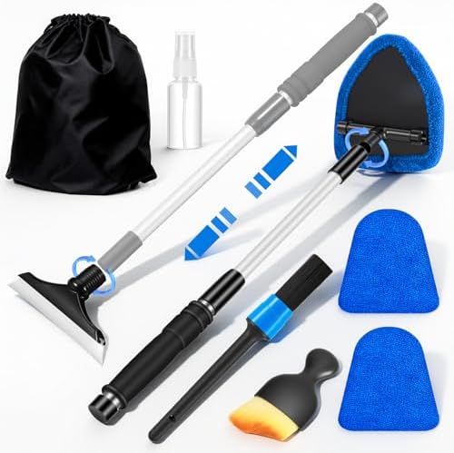 Windshield Cleaner Tool, Car Interior Cleaning Kit by Vioview