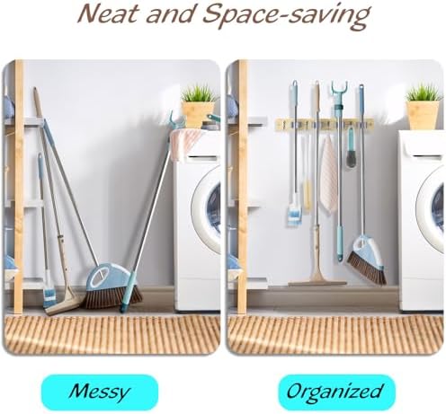 OUTNILI Mop and Broom Holder Wall Mount - Image 4