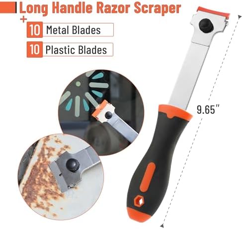 Bates- Long Handle Razor Blade Scraper, Razor Scraper - Image 2