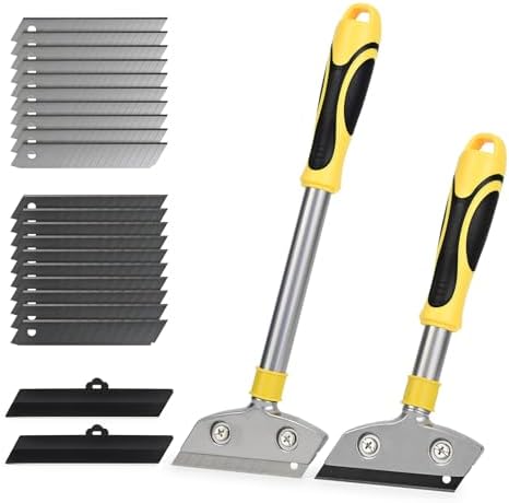 EHDIS Razor Blade Scraper, 4 Inch Razor Blade Scraper Tool Tile Paint Scraper by EHDIS