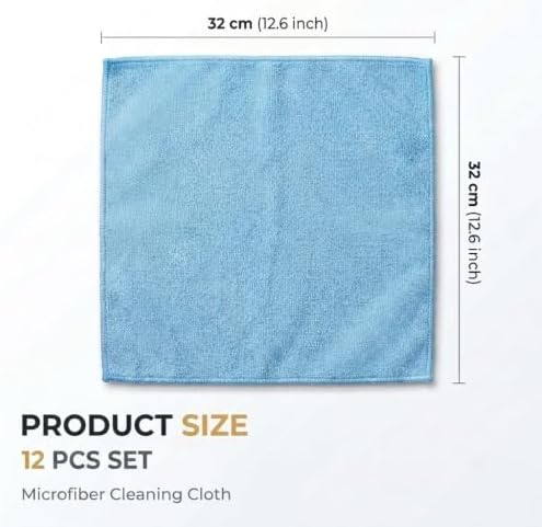 12 Pack Microfiber Cleaning Cloth - Image 2