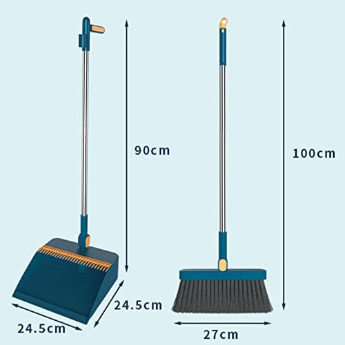 Broom and Dustpan Set for Home Folding Cleaning Tools Upright Stand Up Broom - Image 7