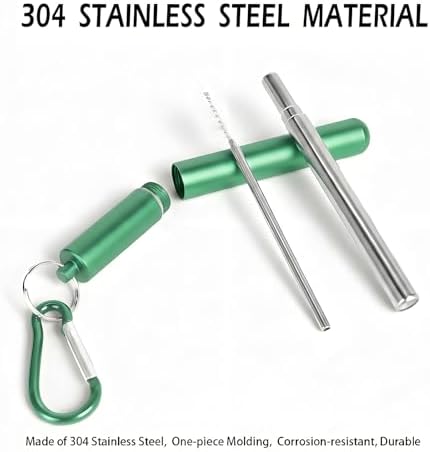 Collapsible Metal Straws, Travel Drinking Straws - Image 5
