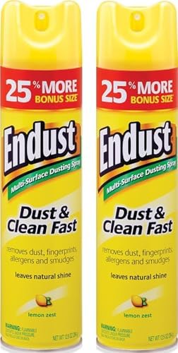 Endust Multi-Surface Dusting and Cleaning Spray, Lemon Zest, 12.5 Ounce by Endust
