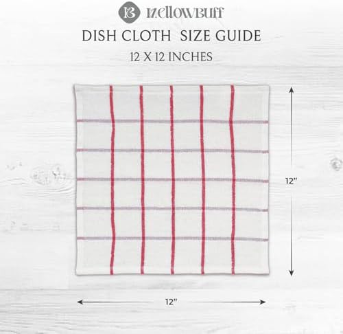 100% Cotton Terry Dish Cloth & Dish Towel, 8 Pack, Super Soft and Absorbent - Image 4