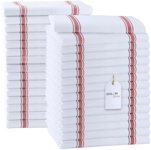Avalon Kitchen Dish Towels, Cotton Kitchen Towels, 30 Pack by AvalonKitchen