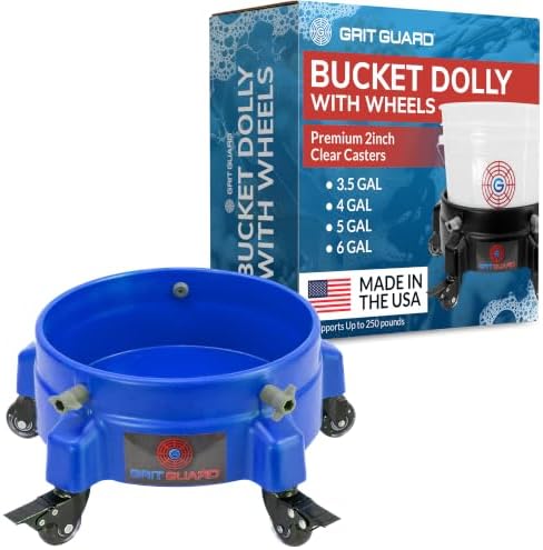 GRIT GUARD Bucket Dolly with Wheels by GritGuardInc