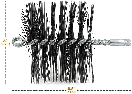 Stanbroil 6 Inch Round Steel Chimney Cleaning Brush - Image 2