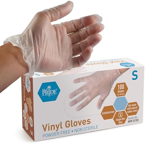 MedPride General Purpose Powder-Free Vinyl Gloves by MEDPRIDE